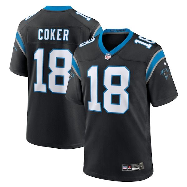 Nike Jalen Coker Carolina Panthers Game Jersey Black