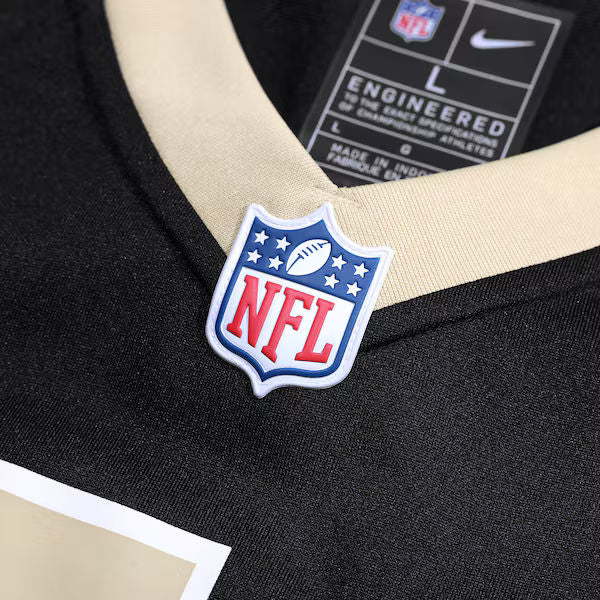 Nike Tyler Shough New Orleans Saints Game Jersey Black