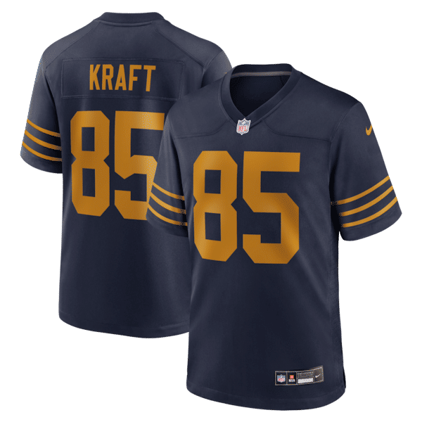 Nike Tucker Kraft Green Bay Packers Alternate Game Jersey Navy