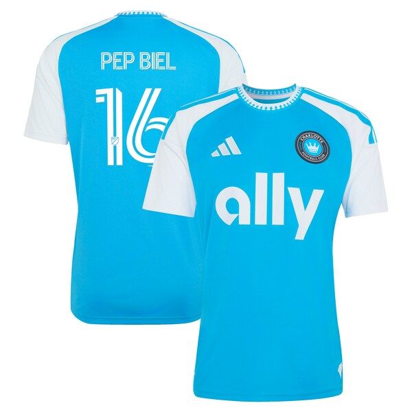 Adidas Pep Biel Charlotte FC 2026 Carolina Kit Crowns Up Replica Jersey Blue