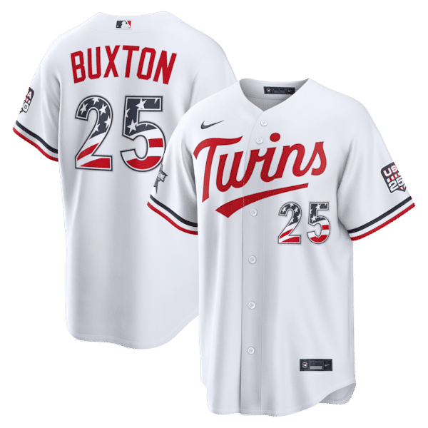 Nike Byron Buxton Minnesota Twins 2026 All-Star Edition Stars & Stripes White Stadium Jersey
