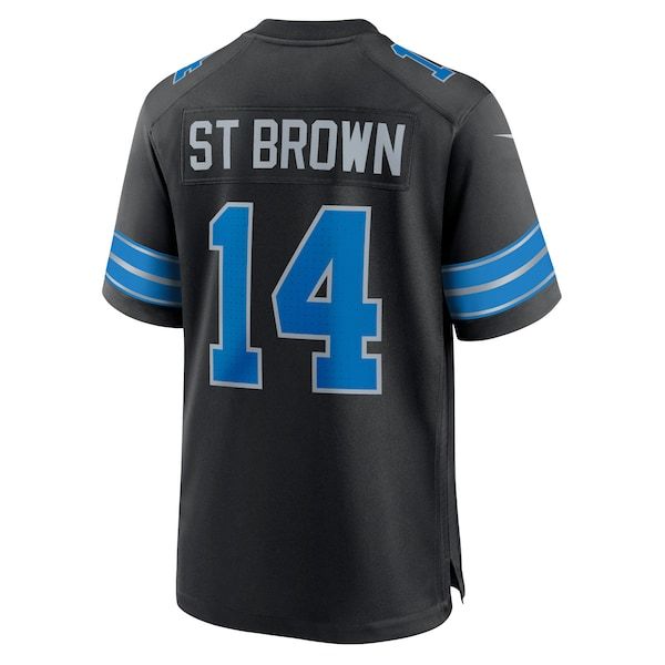 Nike Amon-Ra St. Brown Detroit Lions Alternate Game Jersey Black