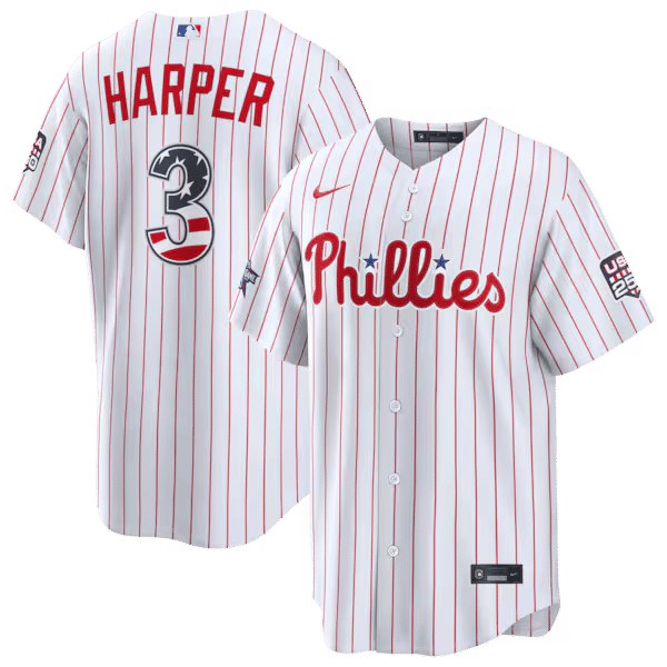 Nike Bryce Harper Philadelphia Phillies 2026 All-Star Game White Stadium Jersey
