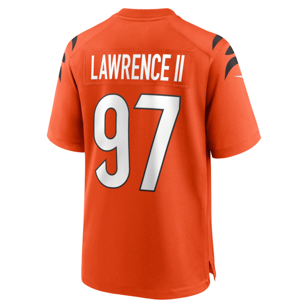 Nike Dexter Lawrence II Cincinnati Bengals Alternate Game Jersey Orange