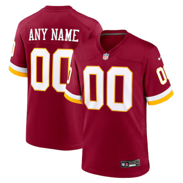 Nike Washington Commanders Custom Game Jersey Burgundy