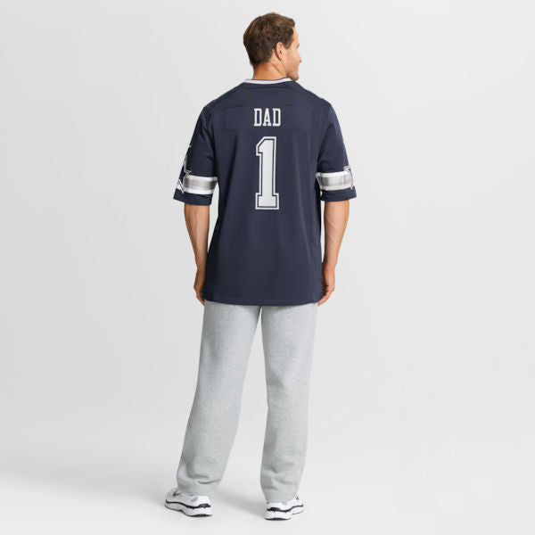 Nike Number 1 Dad Dallas Cowboys Game Jersey Navy