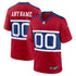 Nike New York Giants Alternate Game Custom Jersey Century Red