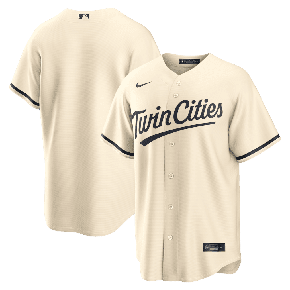 Nike Minnesota Twins Alternate Replica Jersey Cream