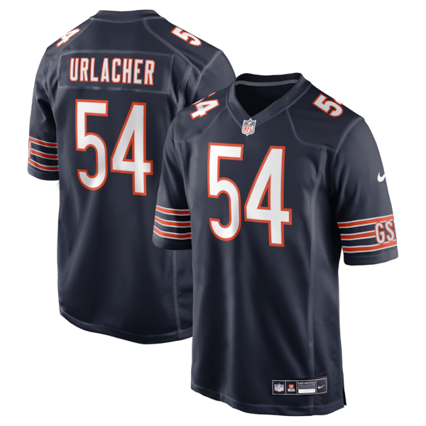 Nike Brian Urlacher Chicago Bears Game Retired Player Jersey Navy