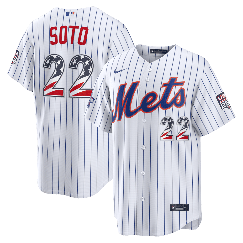 Nike Juan Soto New York Mets 2026 All-Star Game Stars & Stripes Stadium Jersey White