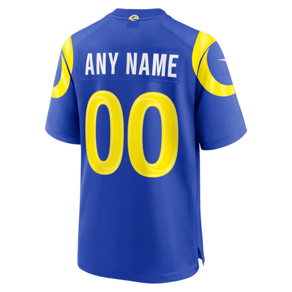 Nike Los Angeles Rams Custom Game Jersey Royal