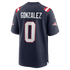 Nike Christian Gonzalez New England Patriots Game Jersey Navy