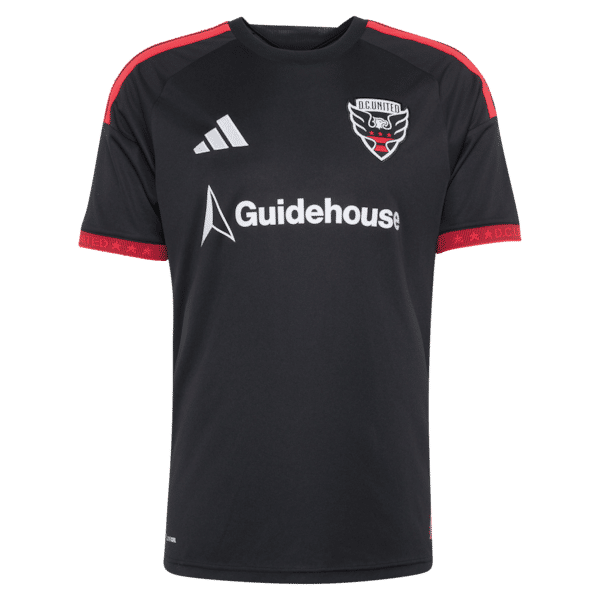 Adidas Louis Munteanu D.C. United 2026 Black-and-Red Kit Replica Jersey Black