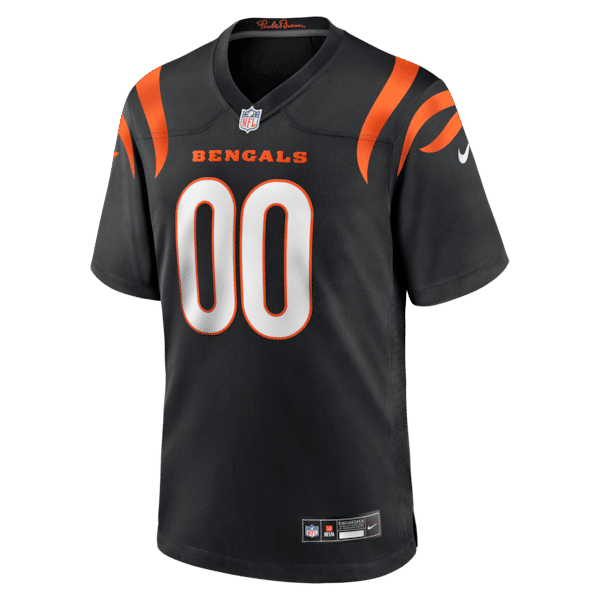 Nike Cincinnati Bengals Custom Game Jersey Black