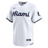 Nike Miami Marlins Home Limited Custom Jersey White