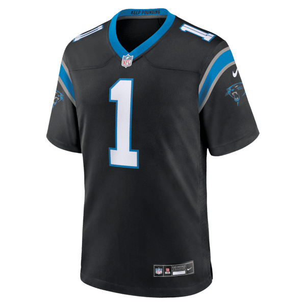 Nike Cam Newton Carolina Panthers Game Retired Player Jersey Black