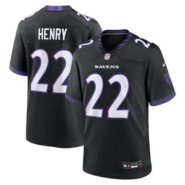 Nike Derrick Henry Baltimore Ravens Alternate Game Jersey Black