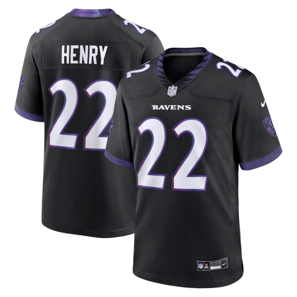Nike Derrick Henry Baltimore Ravens Alternate Game Jersey Black