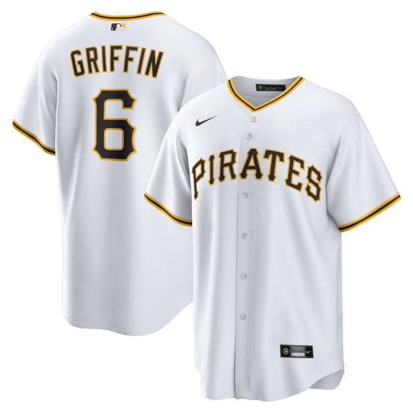 Nike Konnor Griffin Pittsburgh Pirates Home Replica Jersey White