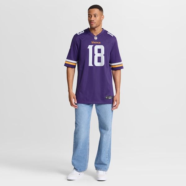 Nike Justin Jefferson Minnesota Vikings Game Jersey Purple