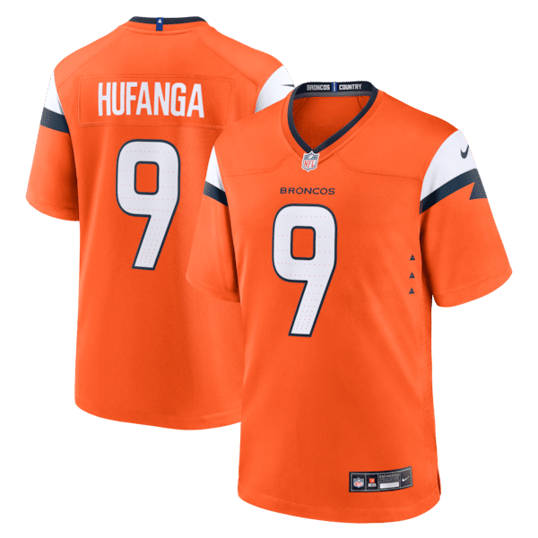 Nike Talanoa Hufanga Denver Broncos Game Jersey Orange
