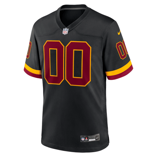 Nike Washington Commanders Hail Raiser Alternate Custom Game Jersey Black