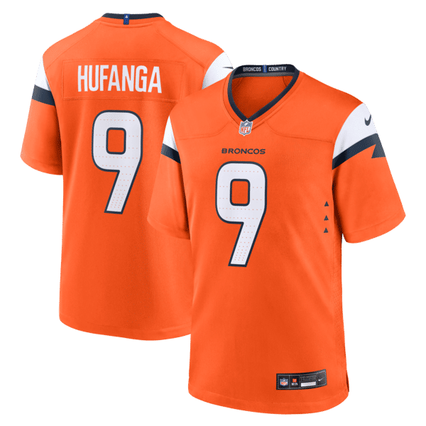 Nike Talanoa Hufanga Denver Broncos Game Jersey Orange