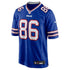 Nike Dalton Kincaid Buffalo Bills Game Jersey Royal