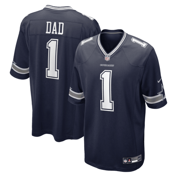 Nike Number 1 Dad Dallas Cowboys Game Jersey Navy