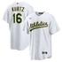 Nike Nick Kurtz Athletics Home Replica Player Jersey White