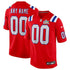 Nike New England Patriots Custom Game Jersey Red