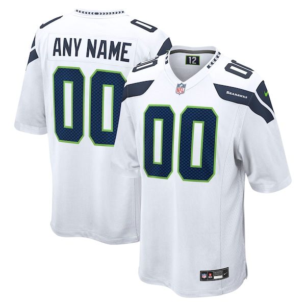 Nike Seattle Seahawks Custom Game Jersey White