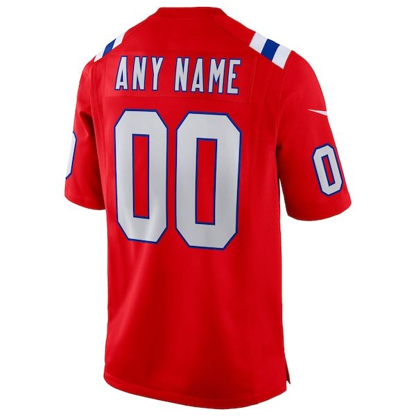 Nike New England Patriots Custom Game Jersey Red