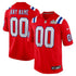 Nike New England Patriots Custom Game Jersey Red