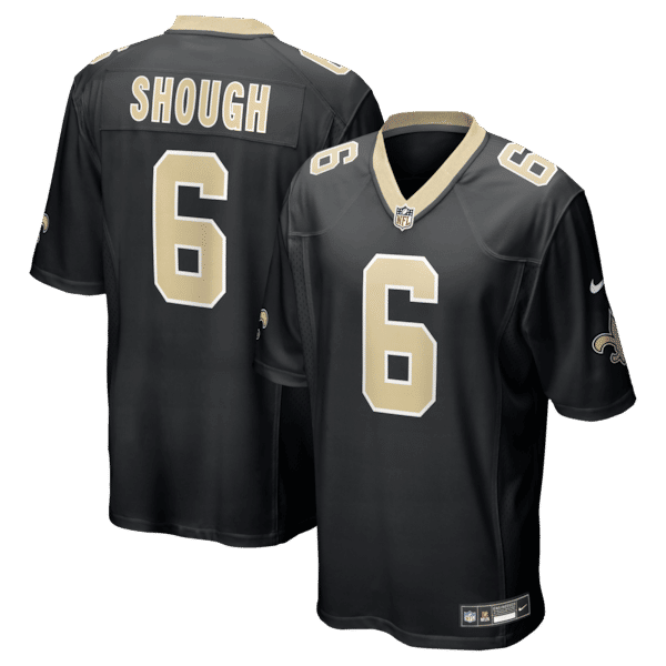 Nike Tyler Shough New Orleans Saints Game Jersey Black