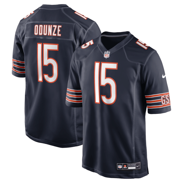 Nike Rome Odunze Chicago Bears Game Jersey Navy