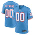 Nike Tennessee Titans Oilers Throwback Custom Game Jersey Light Blue