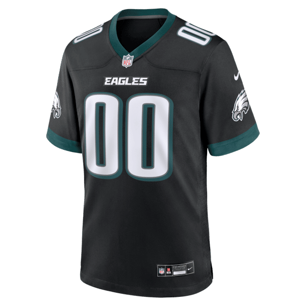 Nike Philadelphia Eagles Alternate Custom Game Jersey Black