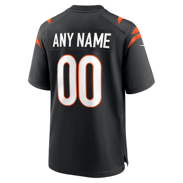 Nike Cincinnati Bengals Custom Game Jersey Black