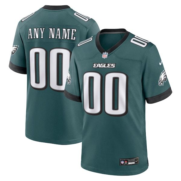 Nike Philadelphia Eagles Custom Game Jersey Midnight Green
