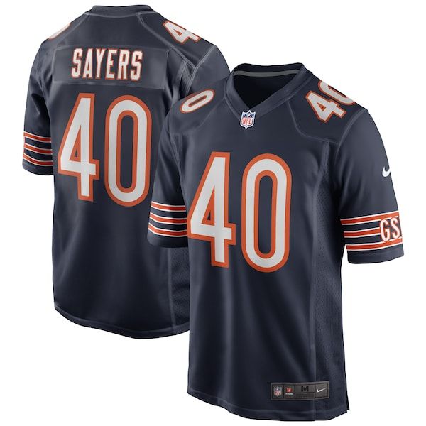 Nike Gale Sayers Chicago Bears Retired Player Game Jersey Navy