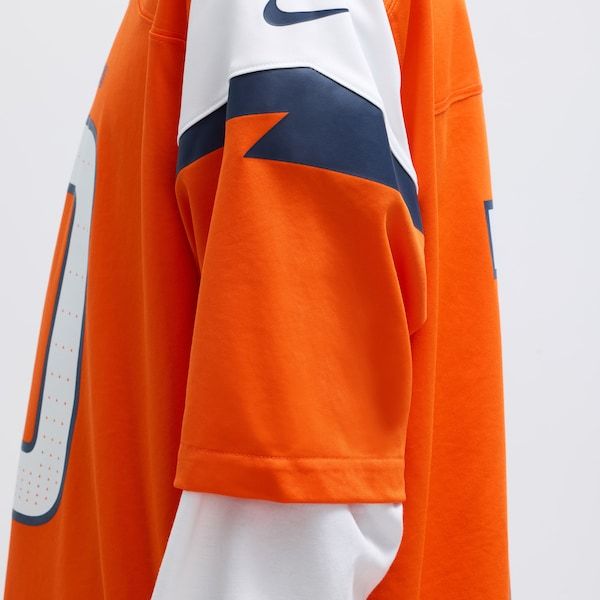 Nike Bo Nix Denver Broncos Game Jersey Orange