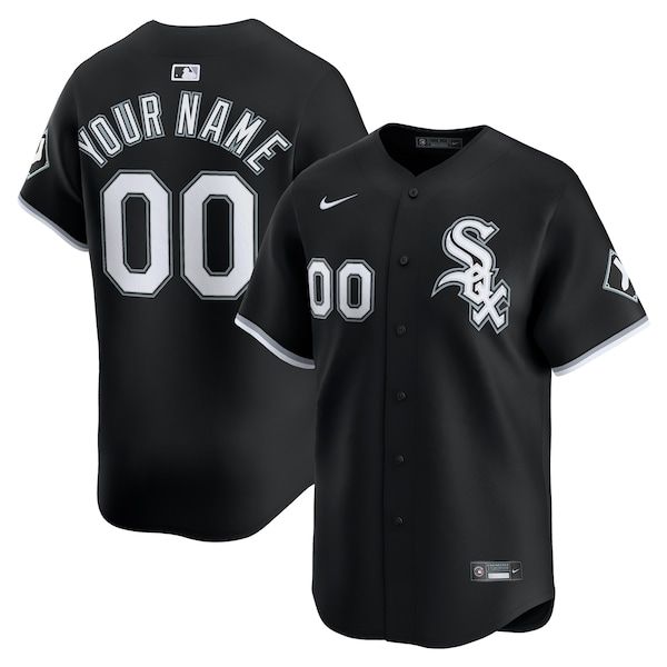 Nike Chicago White Sox Alternate Limited Custom Jersey Black