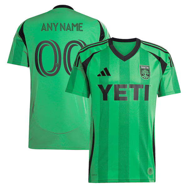 Adidas Austin FC 2025 The Heartbeat Kit Custom Replica Jersey Green