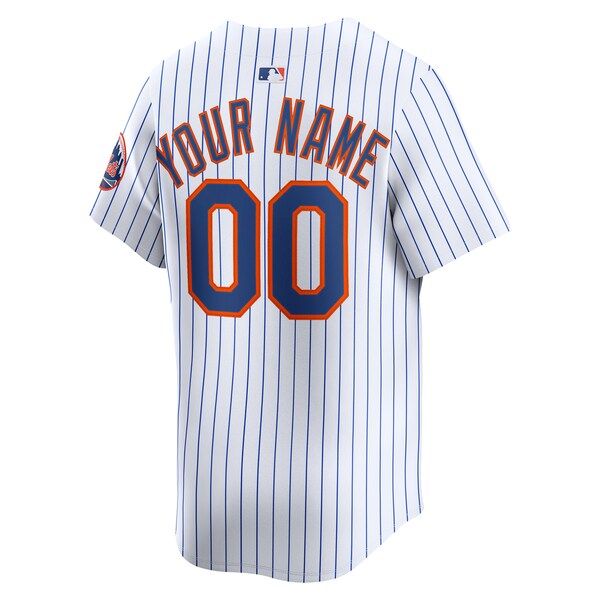 Nike New York Mets Home Limited Custom Jersey White