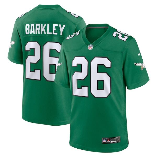 Nike Saquon Barkley Philadelphia Eagles Alternate Game Jersey Kelly Green