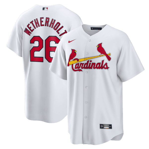 Nike JJ Wetherholt St. Louis Cardinals Home Replica Jersey White
