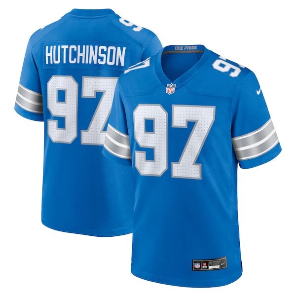 Nike Aidan Hutchinson Detroit Lions Game Jersey Blue