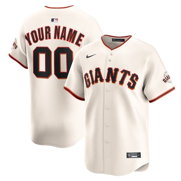Nike San Francisco Giants Home Limited Custom Jersey Cream