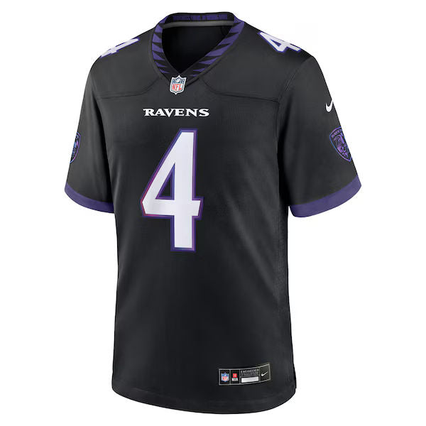 Nike Zay Flowers Baltimore Ravens Alternate Game Jersey Black